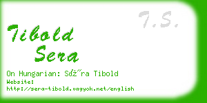 tibold sera business card